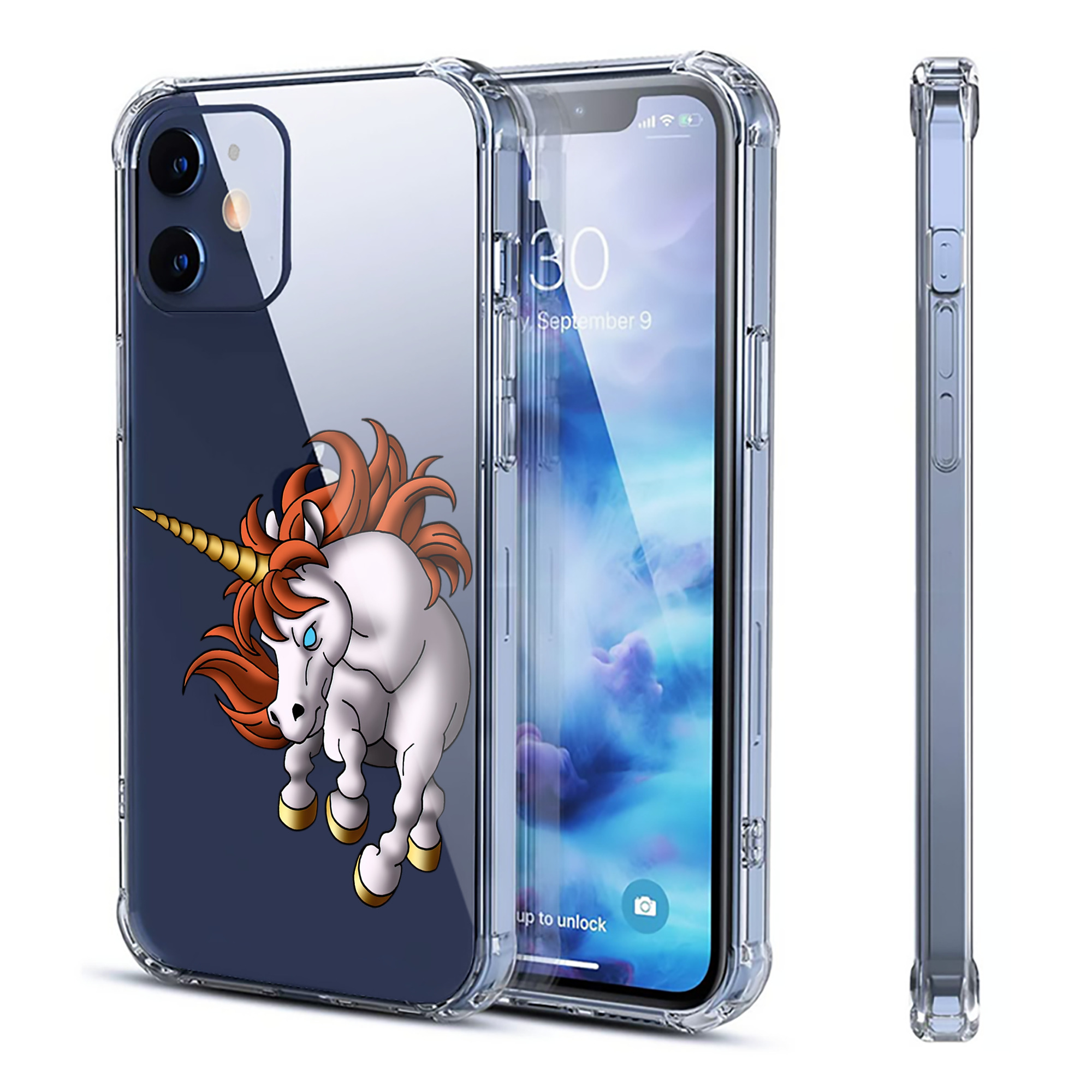 （画像用） ドラゴンクエスト Doragon Kuesuto Dragon Quest 【iPhone 12シリーズ対応】透明スマホケース（クリアソフトケース）